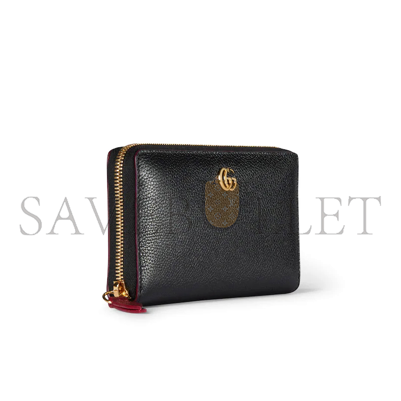 GUCCI BI-COLOR GG MARMONT ZIP AROUND WALLET 456117 (19*10.5*2cm) GUCCI BI-COLOR GG MARMONT ZIP AROUND WALLET 456117 (19*10.5*2cm)